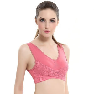 Wireless Push up Breathable Sleep Sports Bra