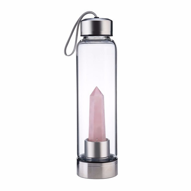 NEW Hot Drop Shipping Natural Crystal Water Bottle