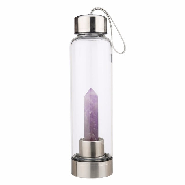 NEW Hot Drop Shipping Natural Crystal Water Bottle